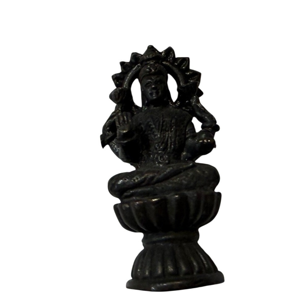 Vintage Miniature Bronze Hindu Deity Figurine Goddess Statue